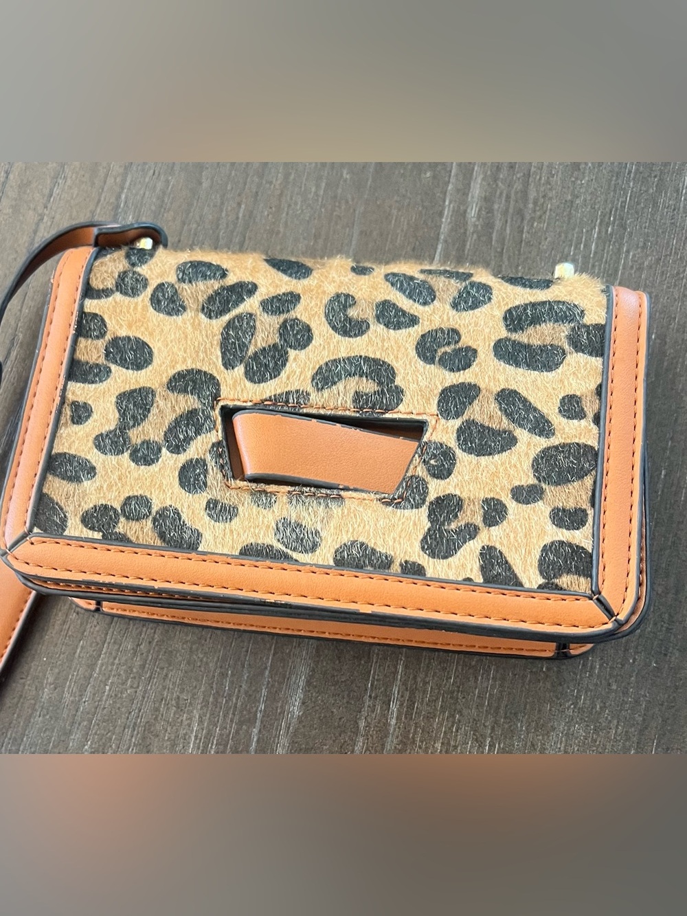 RARE Small Crossbody Bag Animal Print Structure Bag